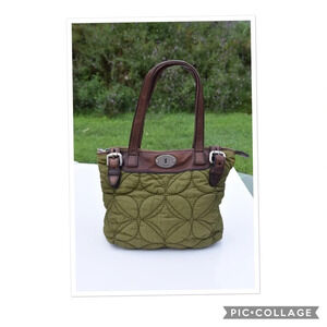 Fossil quilted key per tote bag